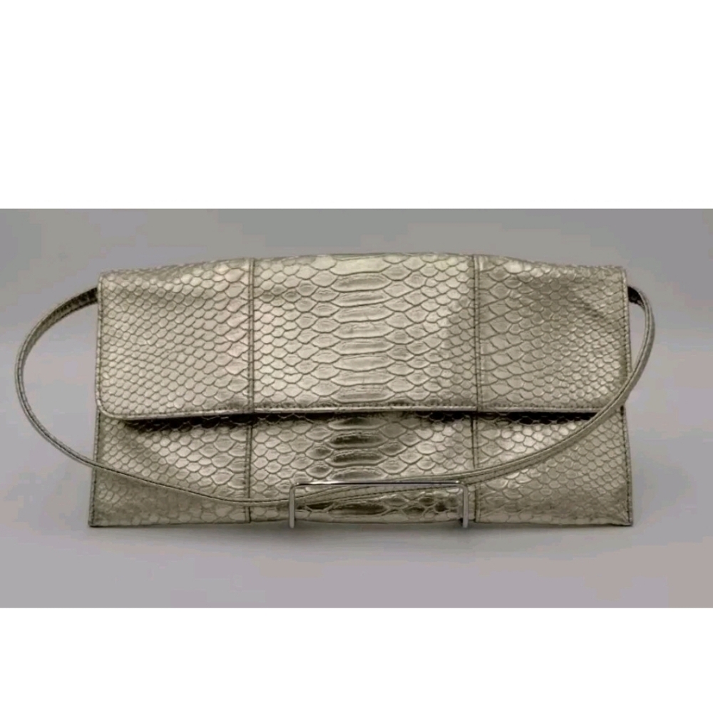 Vintage 90s Gold Jessica McClintock Convertible Clutch/Purse